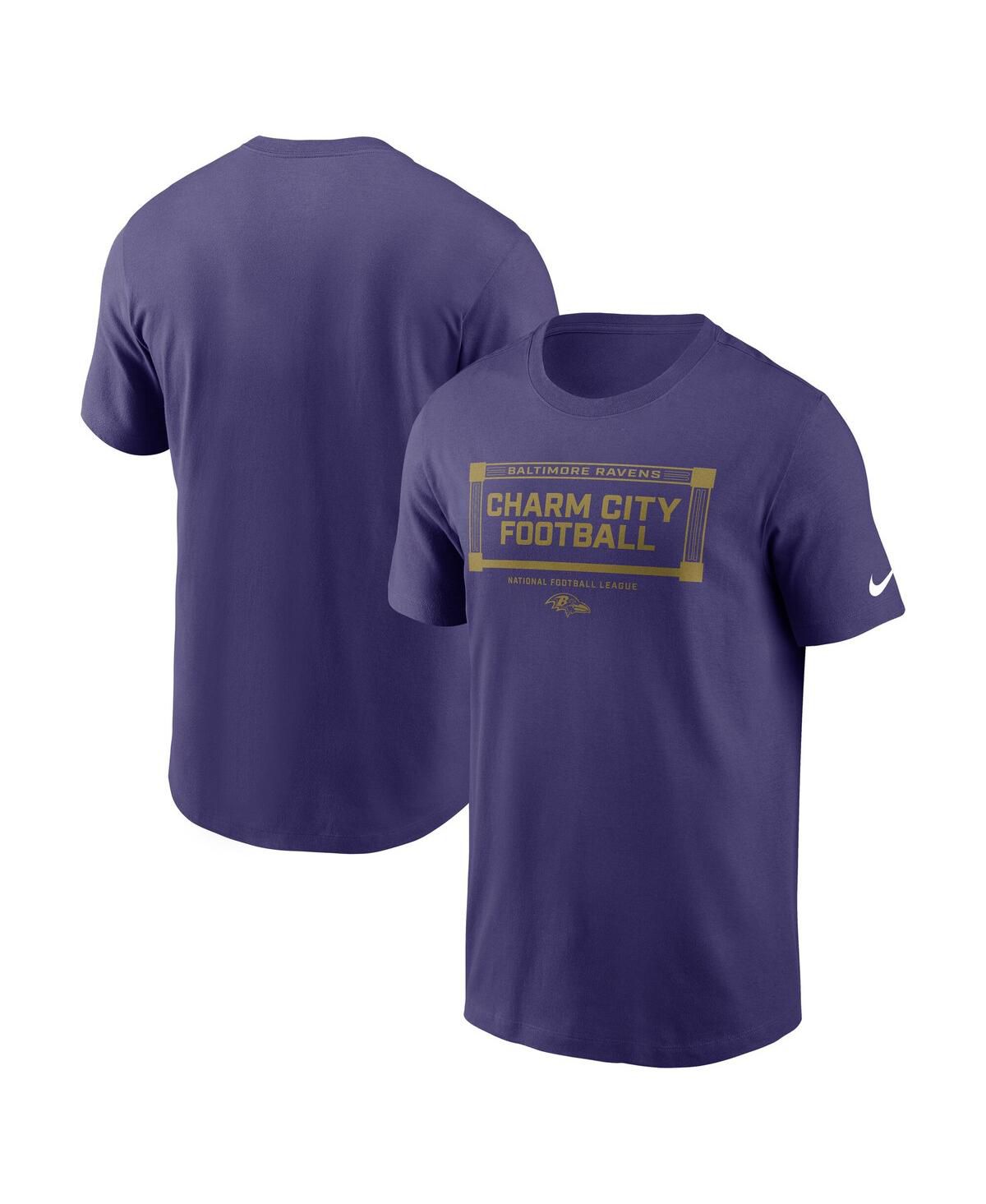 Мужская фиолетовая футболка Baltimore Ravens Prime Time Local Essential от Baltimore Ravens