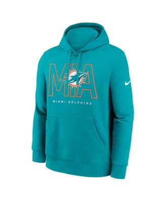 Men's Aqua Miami Dolphins Busted Play Club Fleece Pullover Hoodie