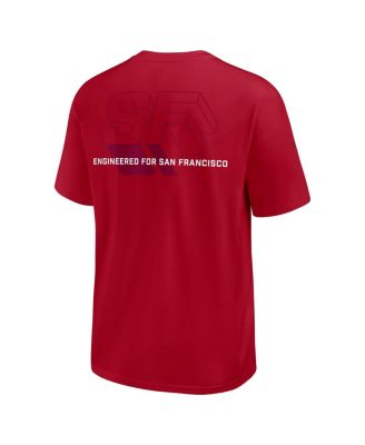 Men's Scarlet San Francisco 49ers Dominate the Game Essential Max90 T-Shirt