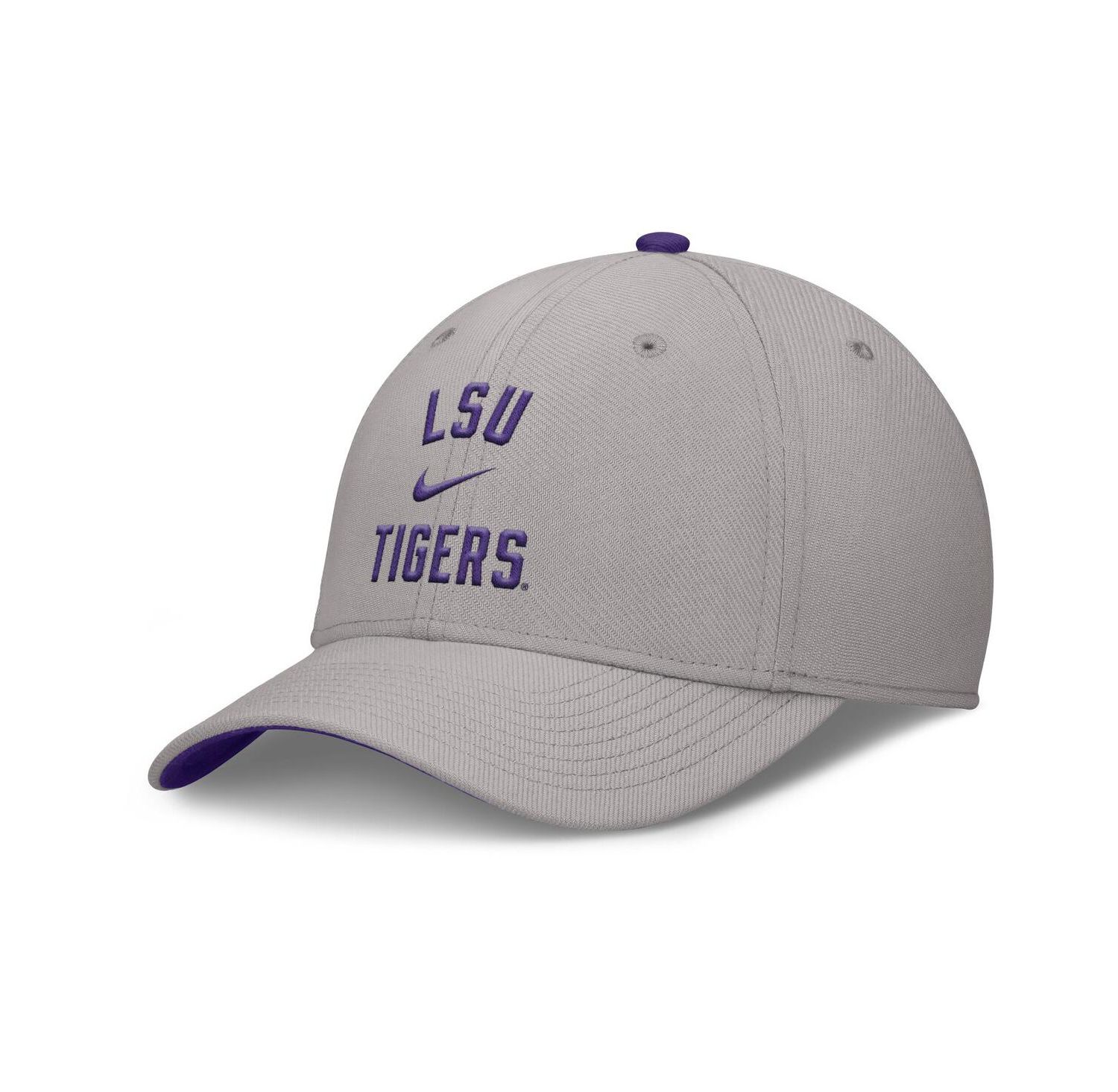 Men's Gray LSU Tigers Rise Prep Performance Flex Hat
