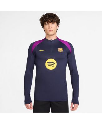 Nike - Men's Purple Barcelona 2025/26 Strike Drill Quarter-Zip Long Sleeve Performance Sweatshirt