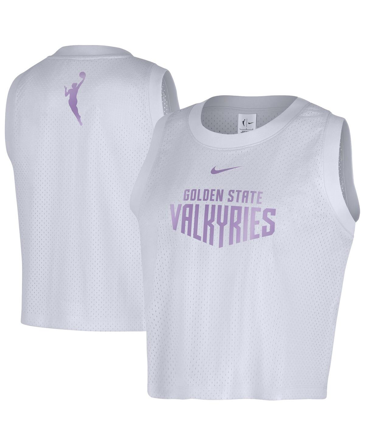 Nike White Golden State Valkyries Mesh Tank Top In White