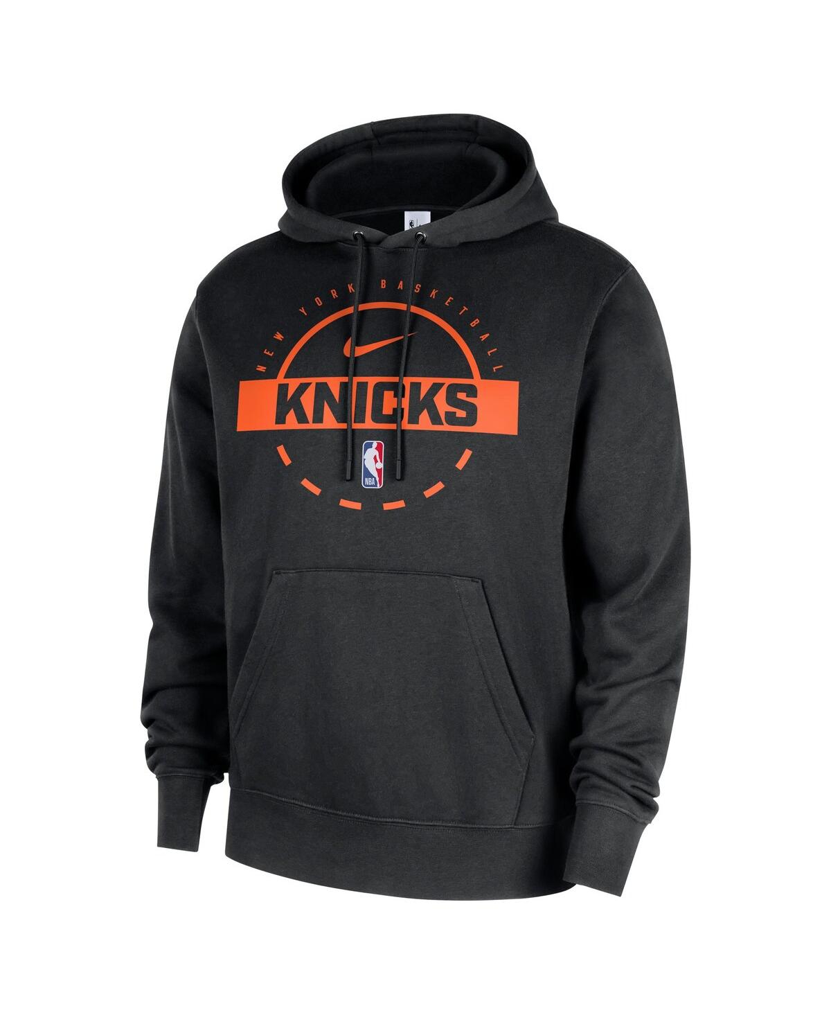 Nike Men's Black New York Knicks 2025/26 Authentic Practice Club Pullover Hoodie In Black