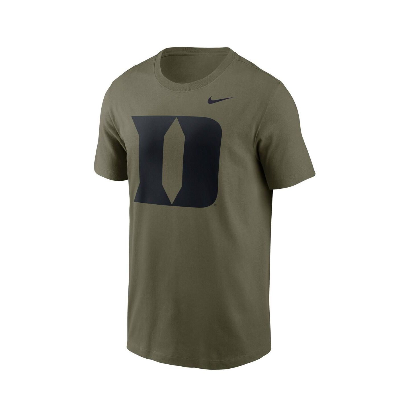 Мужская футболка Nike Olive Duke Blue Devils Primetime Logo Performance — фото 2