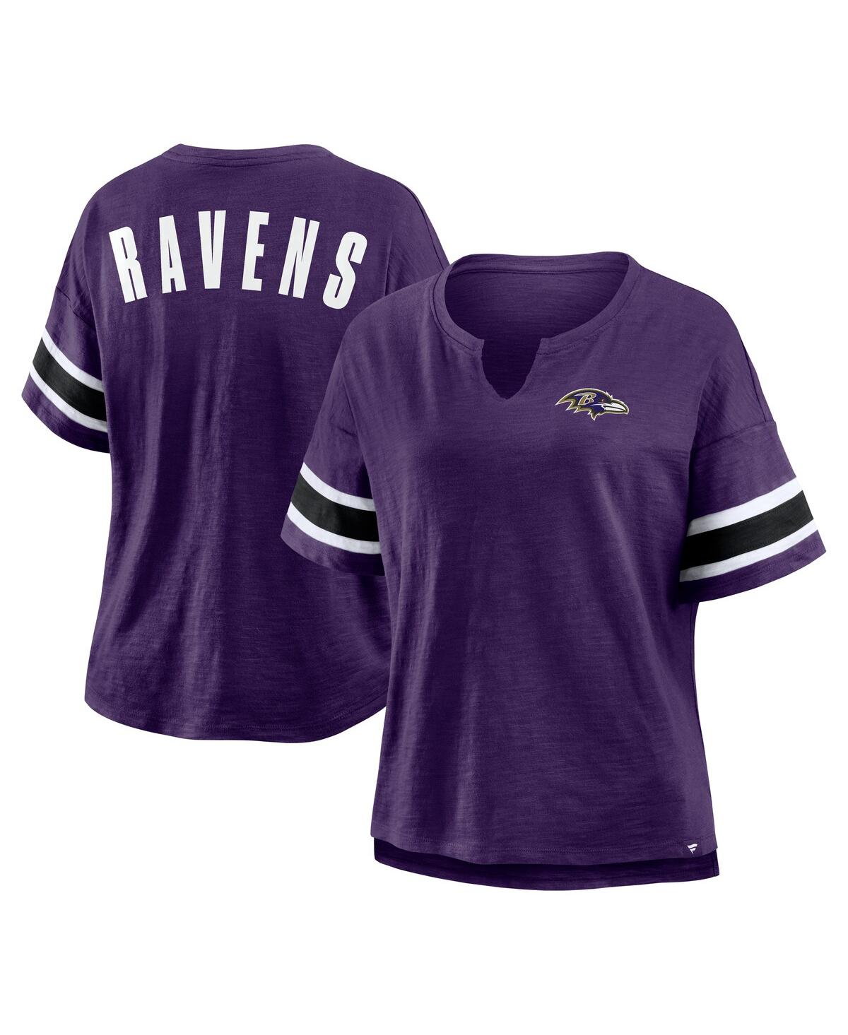 Fanatics Women's Purple Baltimore Ravens Redzone Curl Route T-shirt In Purple