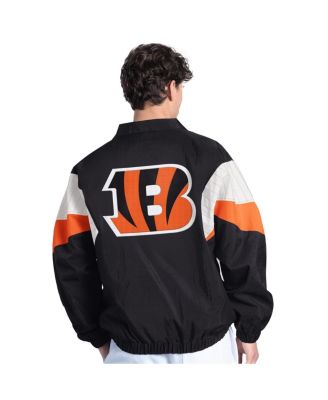Men's Black Cincinnati Bengals Yard Line Full-Zip Jacket