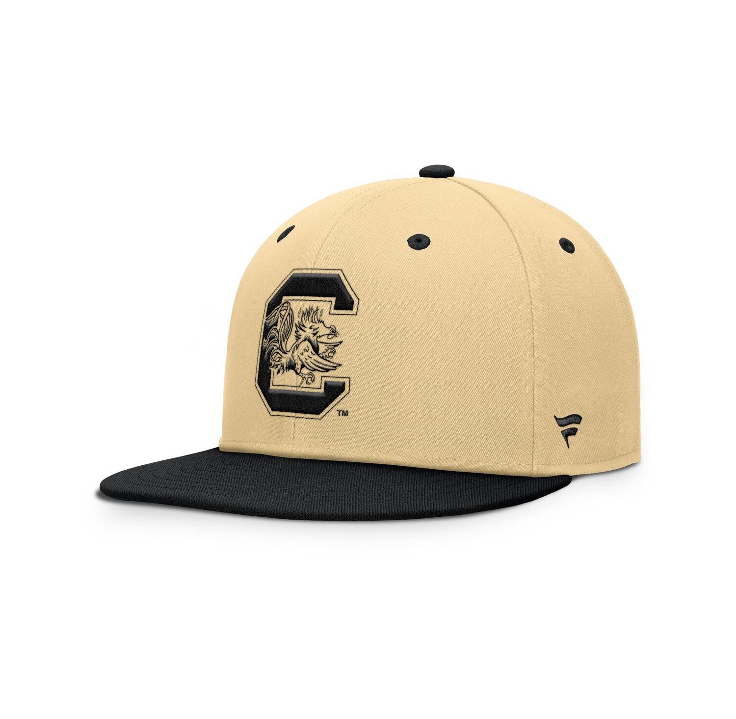 Men's Khaki/Black South Carolina Gamecocks Balance Fitted Hat