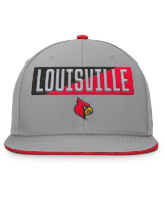 Men's Gray Louisville Cardinals Duo Snapback Hat