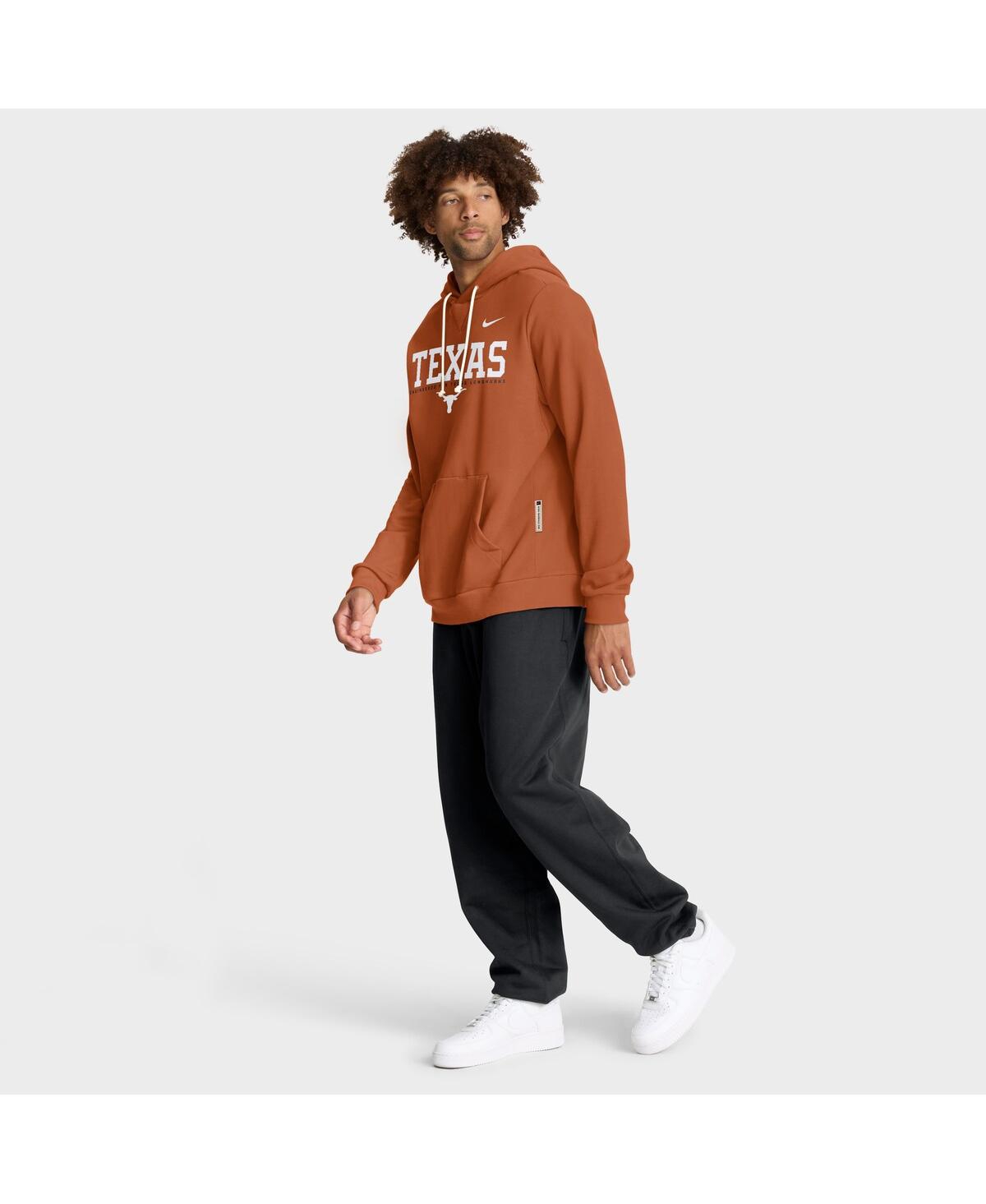 Nike Burnt Orange Texas Longhorns 2025 Sideline Standard Issue Dri-fit Hoodie In Orange