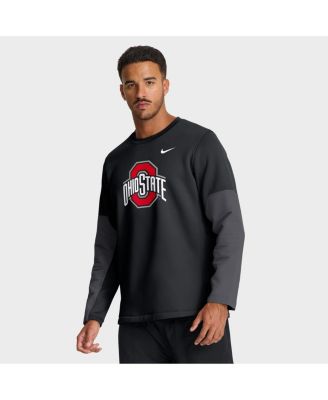 Nike - Men's Black Ohio State Buckeyes 2025 Sideline Coach Performance Long Sleeve T-Shirt