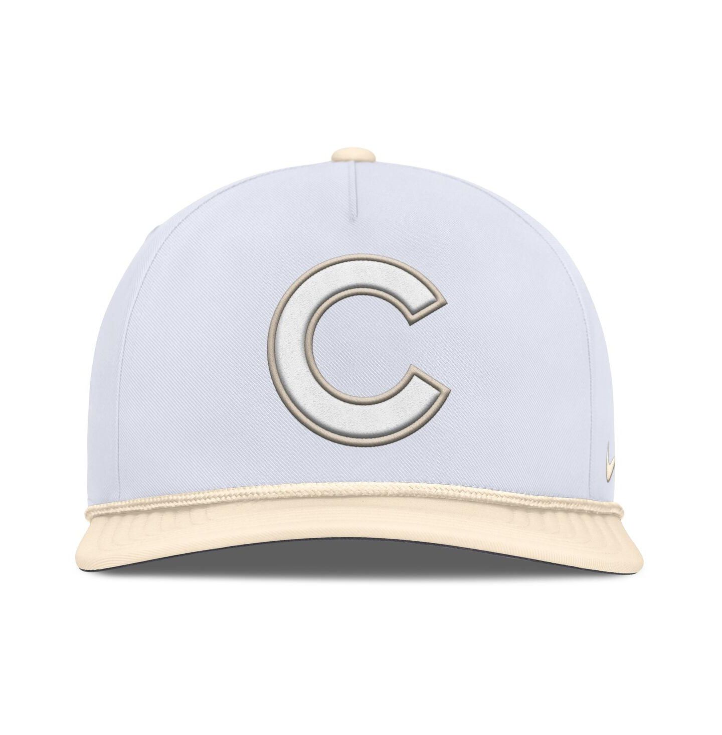 Мужская кепка Nike White/Cream Chicago Cubs Pro Performance Snapback Hat — фото 4