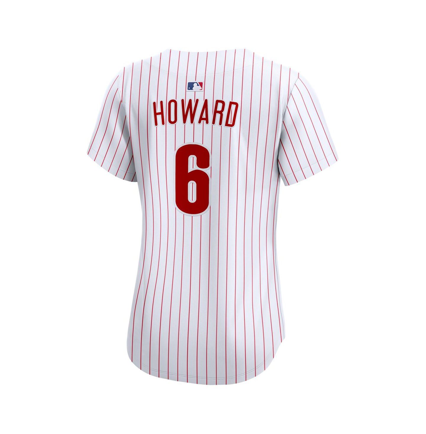 Женский топ Nike Ryan Howard White Philadelphia Phillies Limited Jersey — фото 3