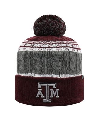 Top of the World - Men's Maroon Texas A&M Aggies Altitude Cuffed Pom with Knit Hat