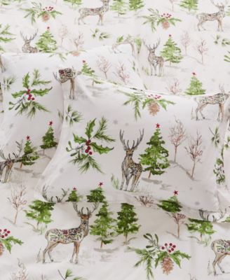 Home Sleigh Bells Reversible 3-Pc. Duvet Cover Set, King