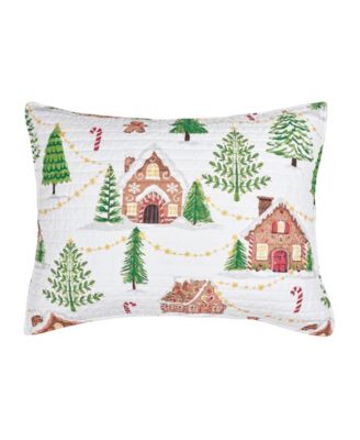 Gingerbread Village Sham, Standard