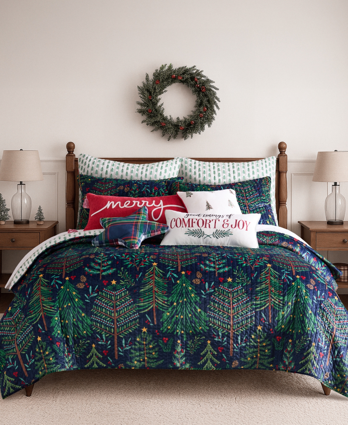 Levtex Home Woodsy Wonder Reversible Quilt, King/california King In Blue