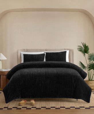 Avery Ribbed 3-Pc. Comforter Set, Full/Queen