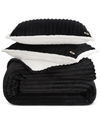 Avery Ribbed 3-Pc. Comforter Set, King