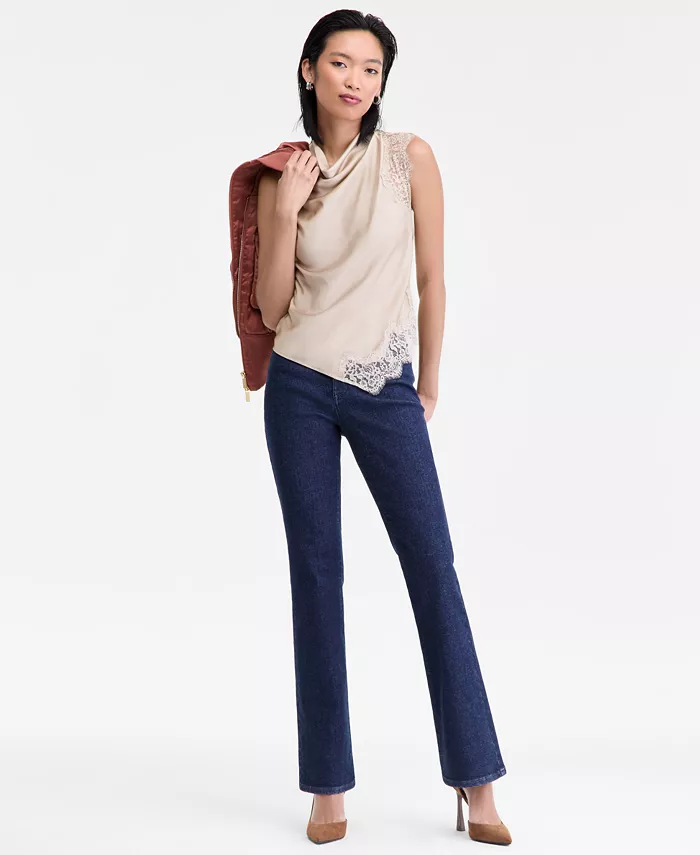 Women's Lace-Trim Cowl-Neck Sleeveless Top - thumbnail 8
