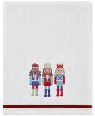 Holiday Nutcrackers Turkish Cotton 2-Pc. Hand Towel Set, 16&amp;quot; x 28&amp;quot;