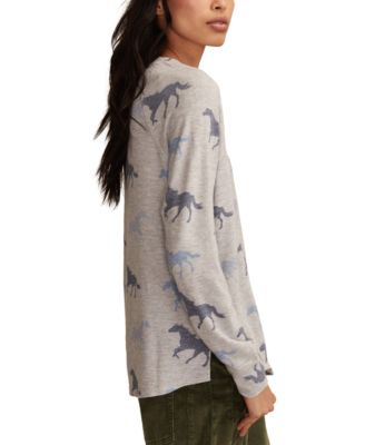 Women's Cloud Long Sleeve Crew Neck Sweater