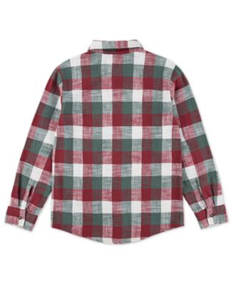 Boys' 8-20 Buffalo Checkered Flannel Long-Sleeve Shirt