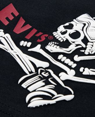 Boys 2T-7 Shredding Skeleton Short Sleeve T-Shirt