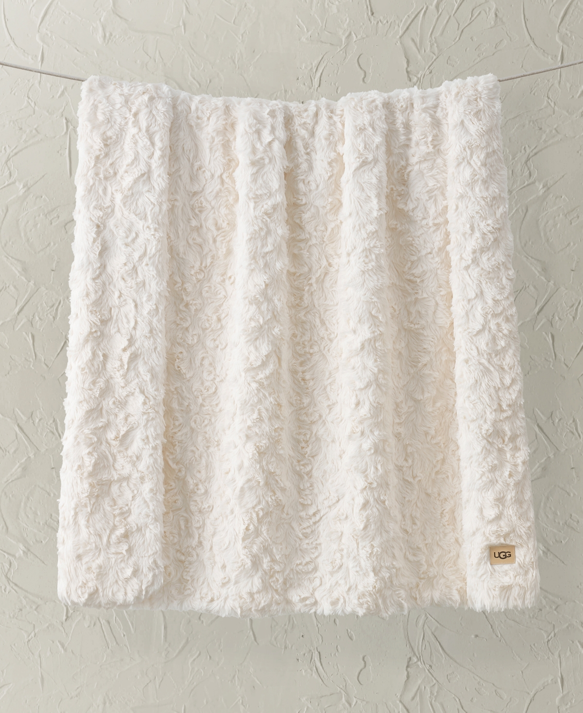 Ugg Adalee Faux Fur Throw, 50" X 70" In White