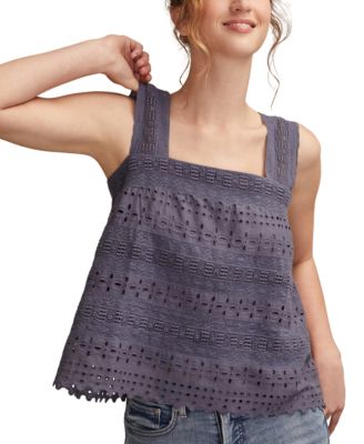 Women's Eyelet Swing Tank Top