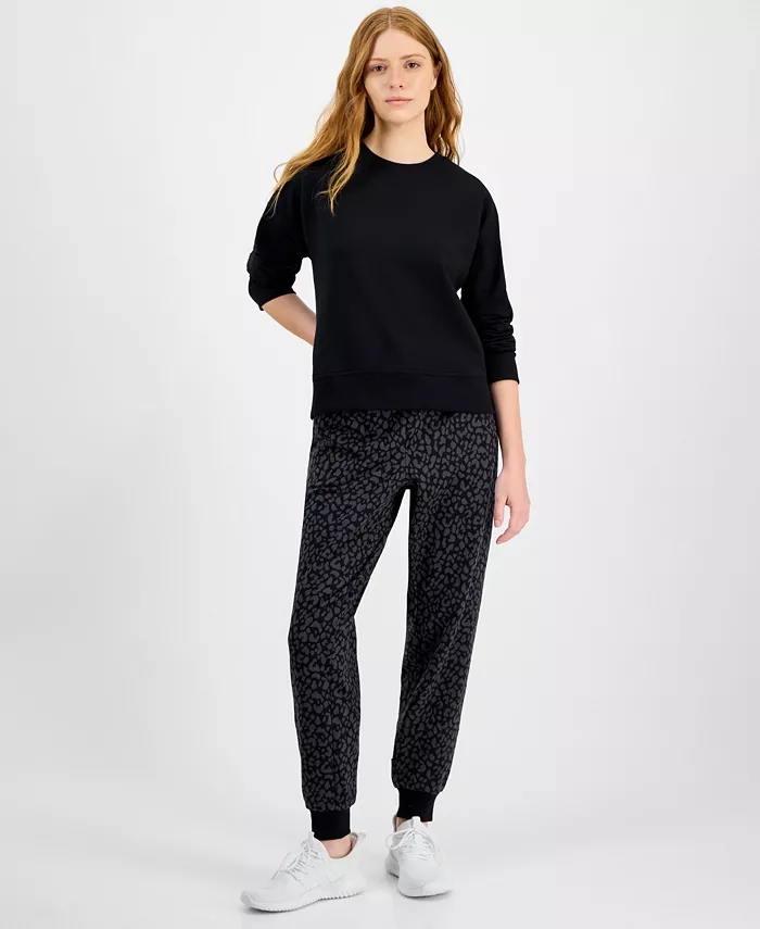 Women's Crewneck Vented-Hem Sweatshirt - thumbnail 6