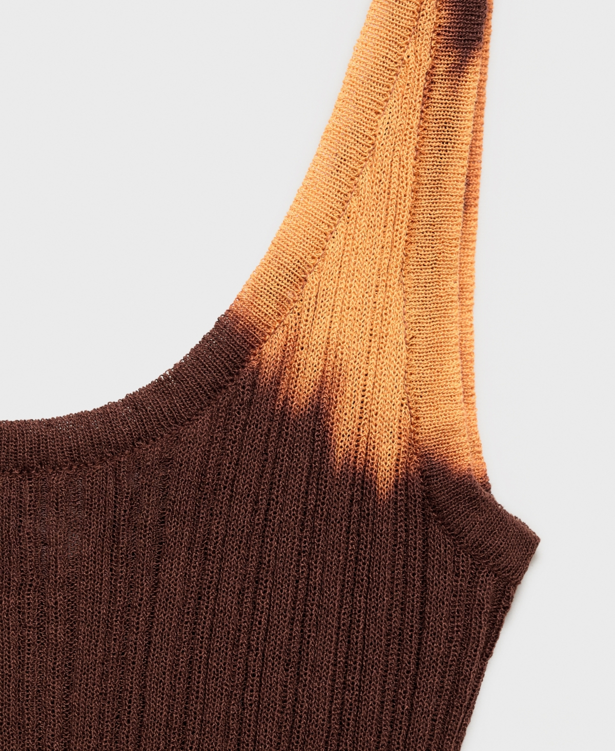 Mango Women's Tie-dye Knit Top In Brown