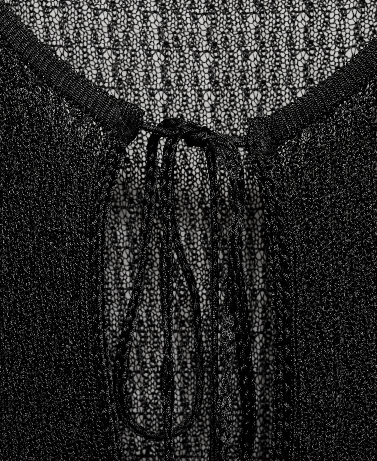 Mango Women's Ties Knitted Cardigan In Black