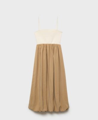 Women's Combined Knitted Balloon Dress