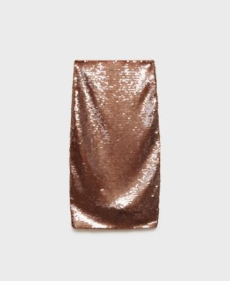 Women's Midi Sequin Skirt