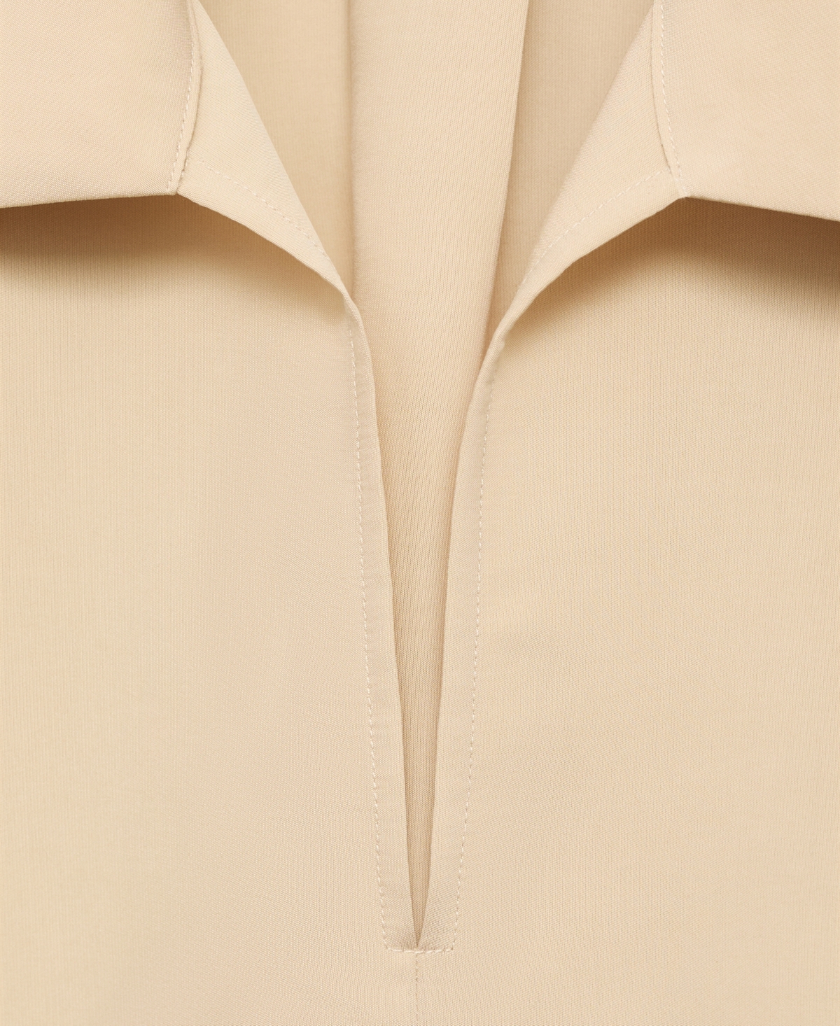 Mango Oversized Three-quarter Sleeve Shirt Sand In Sand