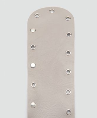 Women's Eyelets Detail Leather Belt