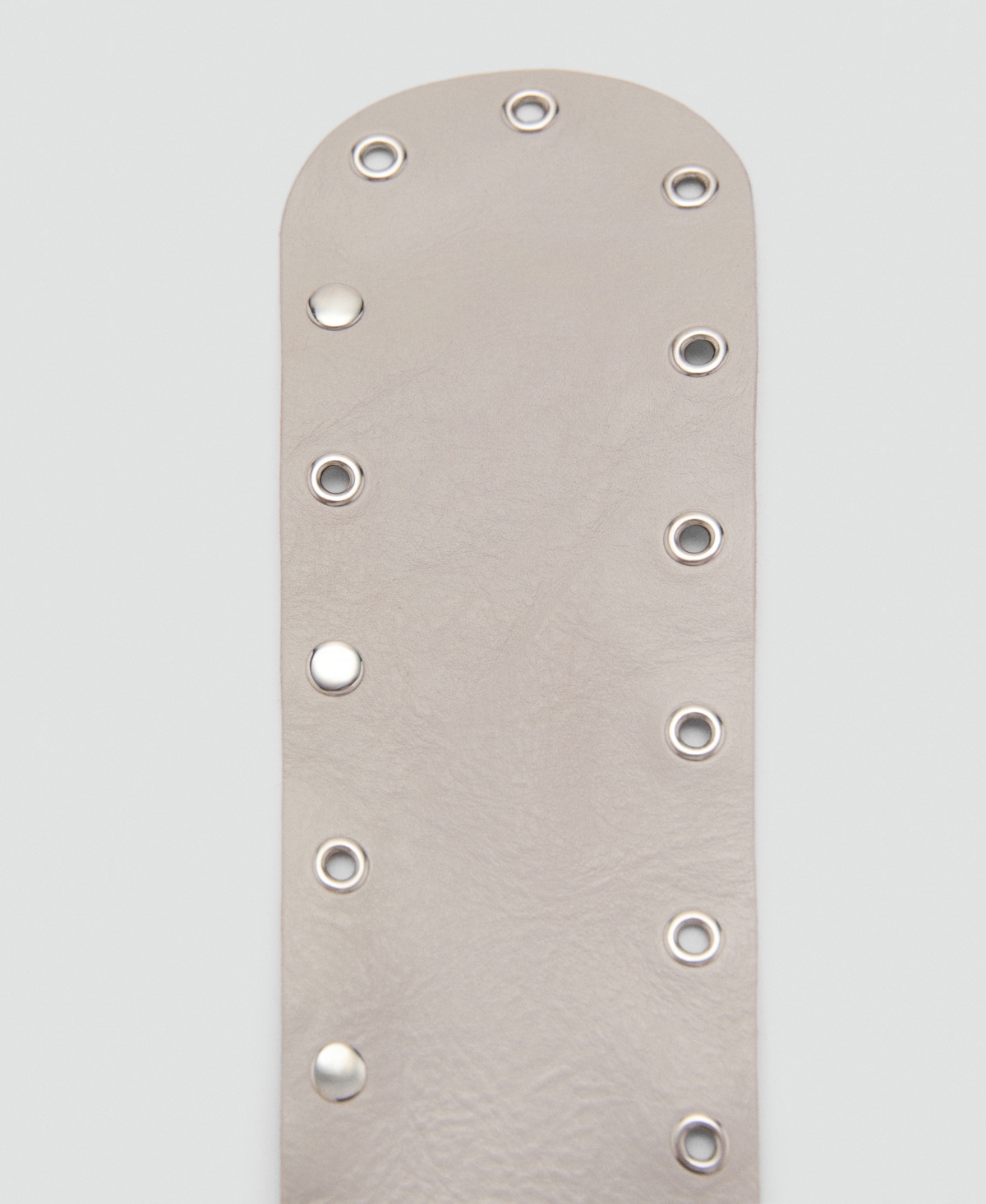 Mango Women's Eyelets Detail Leather Belt
