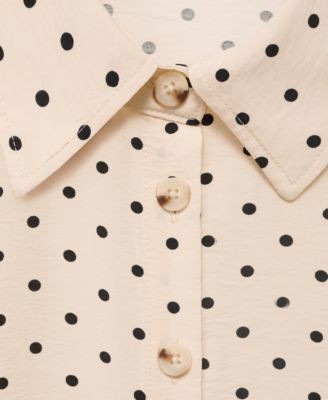 Women's Polka Dot Shirt Dress