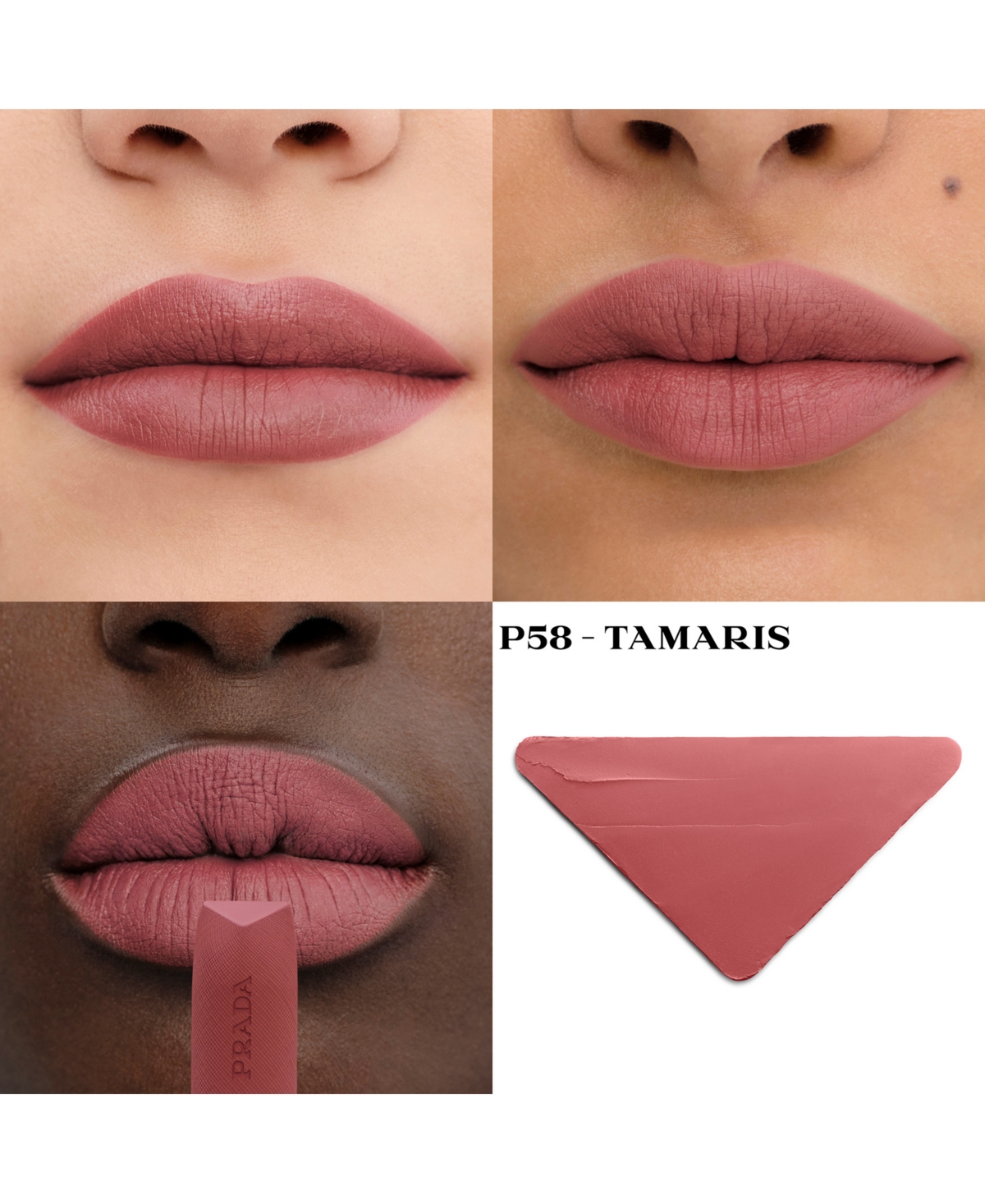 Prada Beauty Monochrome Hyper Matte Nude Refillable Lipstick