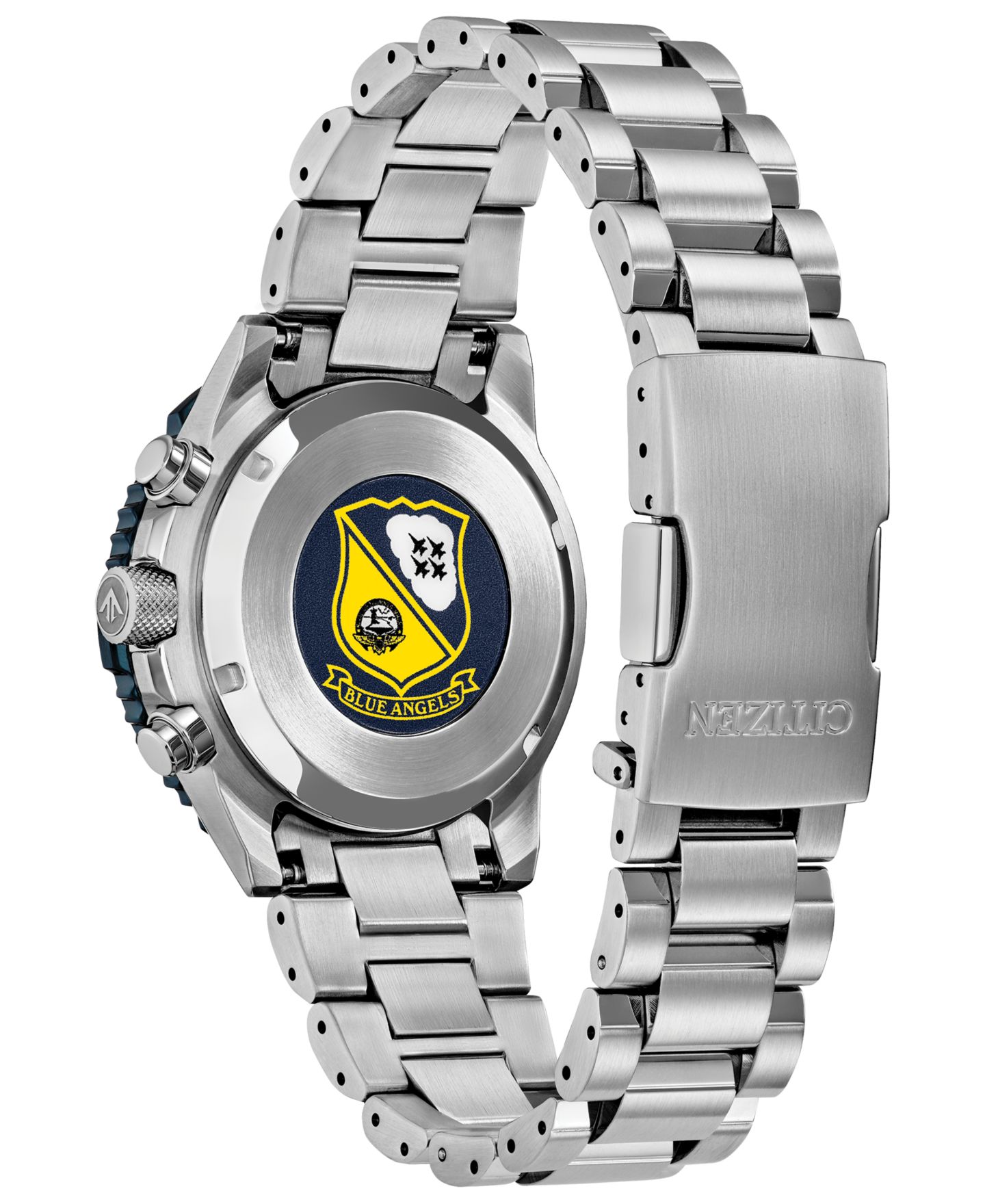Мужские часы Citizen Promaster Navihawk Chronograph Silver-Tone Stainless Steel Bracelet Watch 40mm — фото 3