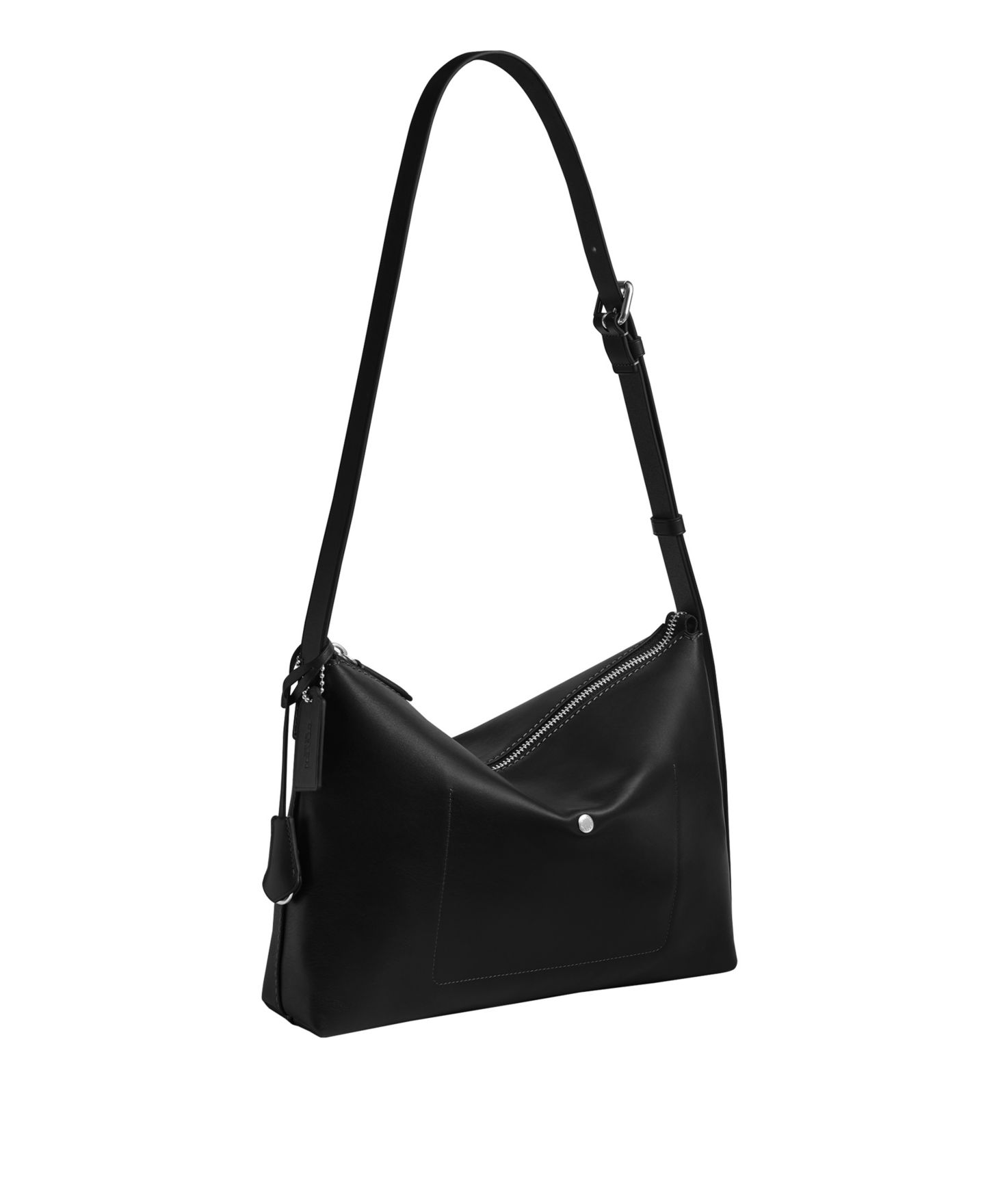 Сумка COACH Leather Mott Messenger, цвет: Чёрный — фото 4