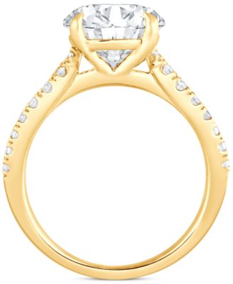 Certified Lab Grown Diamond Engagement Ring (4 ct. t.w.) in 14k Gold