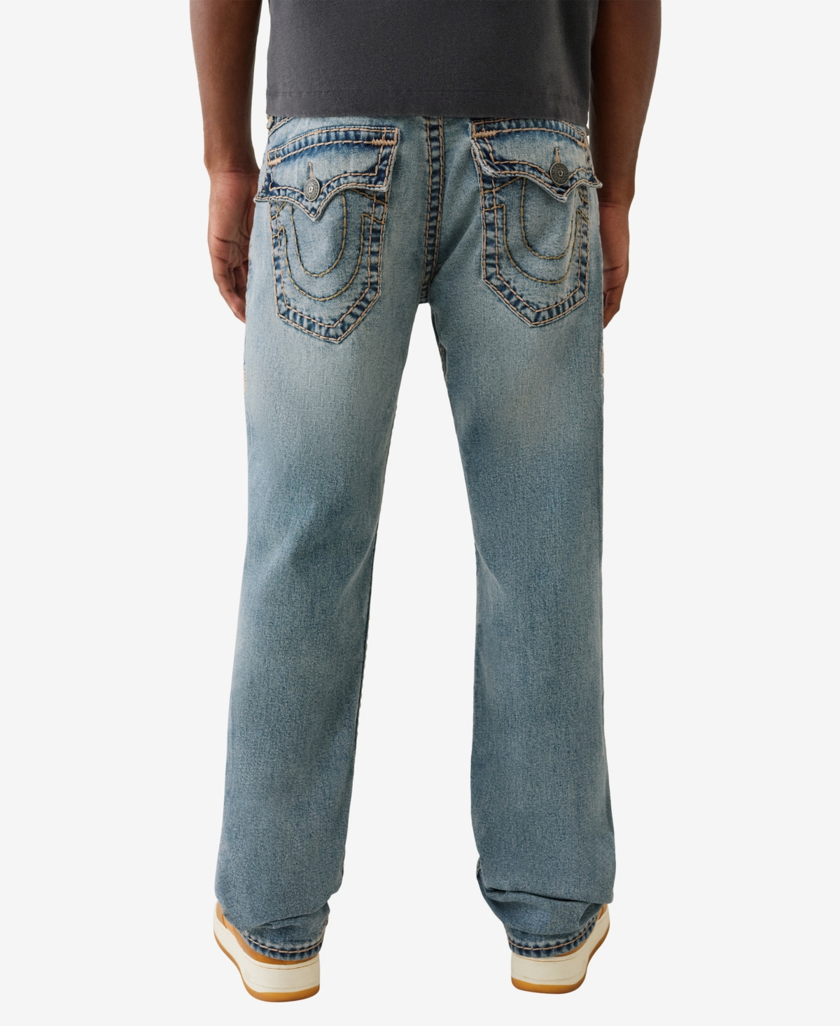 True Religion Ricky Super T Flap Straight Leg Jeans In Multi