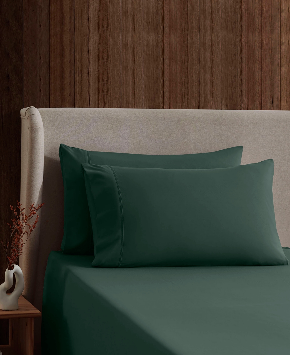 Nestl Premier Collection Deep Pocket 4 Piece Sheet Set, Queen In Green
