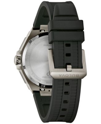 Men's Luxury Series X HPQ Precisionist Black Rubber Watch 42mm