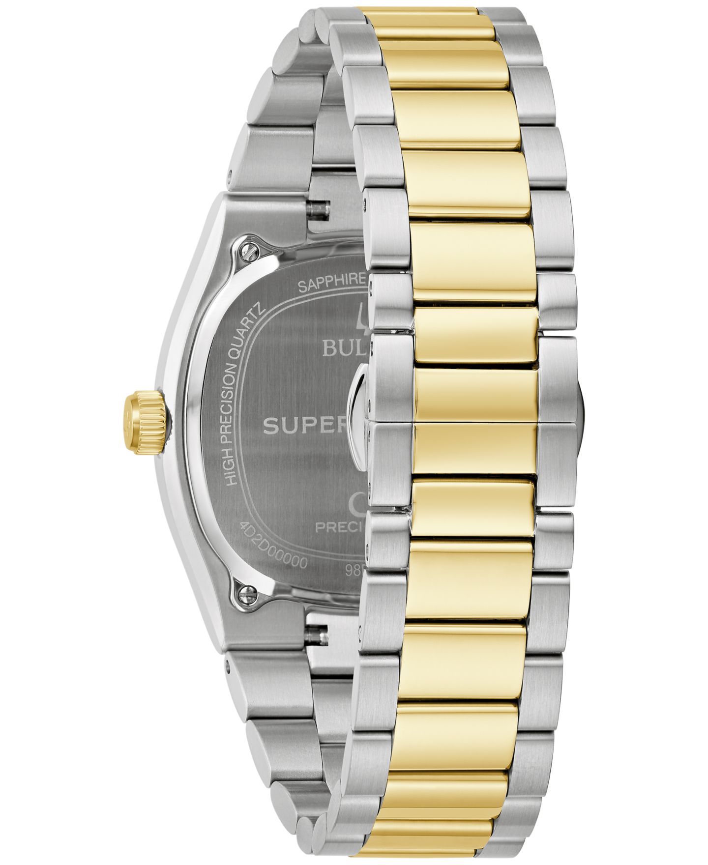 Мужские часы Bulova Classic Super Seville HPQ Precisionist Two-Tone Stainless Steel Bracelet Watch 37.5mm — фото 3