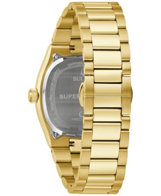 Men's Classic Super Seville HPQ Precisionist Gold-Tone Stainless Steel Bracelet Watch 37.5mm