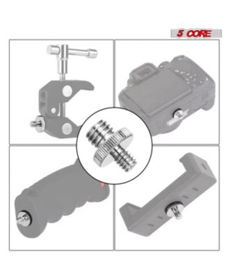 3/8 to 1/4 Adapter 5Pcs Camera Mount Durable Tripod Screw Adapter for DSLR Monopod Microphone - 1/4M-3/8M Camera Screw 5Pcs