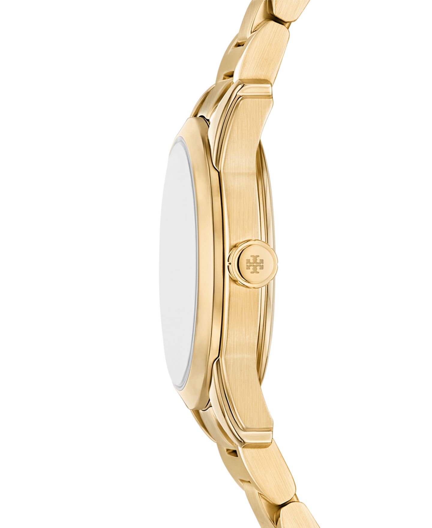 Женские часы Tory Burch The Miller Gold-Tone Stainless Steel Bracelet Watch 28mm — фото 2