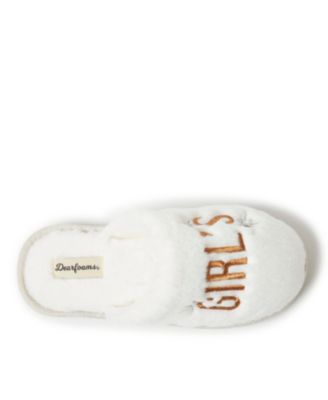 Women's Bridal Celebration Fuzzy Scuff House Slipper